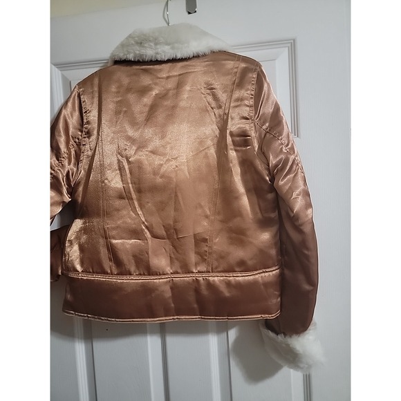 Taxi bronze color waste bomber like jacket pockets , Zipper‎ women's size medium - Picture 6 of 12